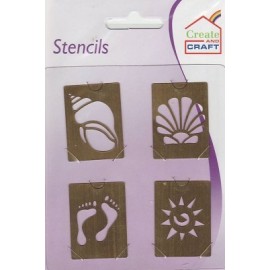 Stencils schelp-voetjes Create & Craft