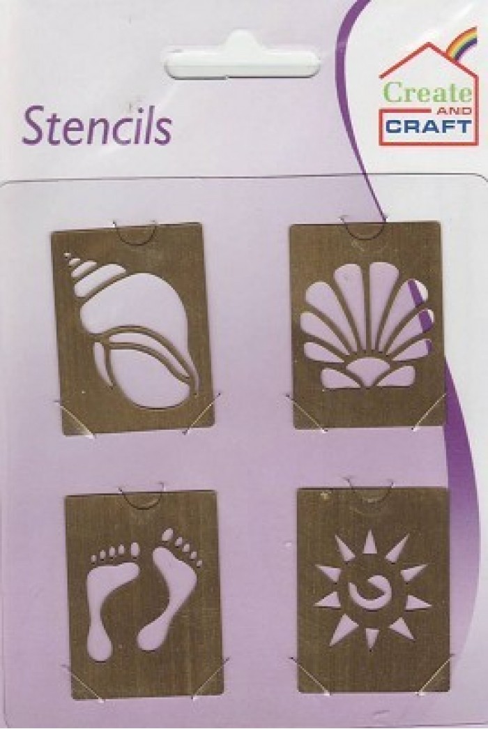 Stencils schelp-voetjes Create & Craft