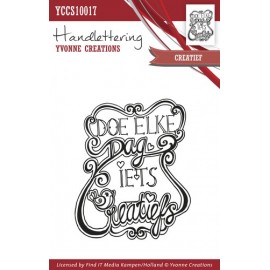 Clearstamp - Handlettering - Yvonne Creations - Creatief