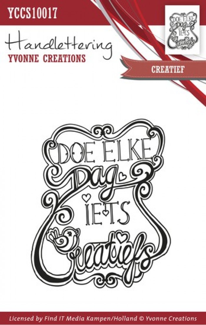 Clearstamp - Handlettering - Yvonne Creations - Creatief