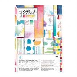 A4 Ultimate Die-cut & Paper Pack (48pk) - Capsule - Elements Pigment