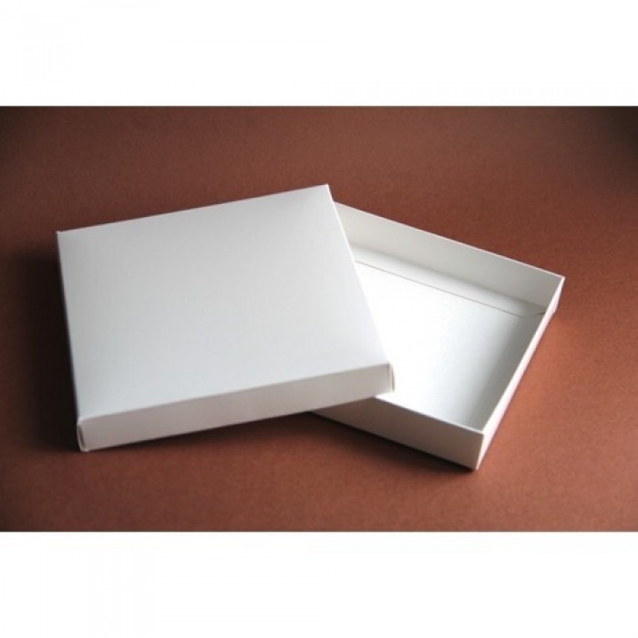 Card box set 5pcs white 15x15cm