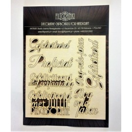 Filigranki Laser Cut Chipboards DUTCH TEXT