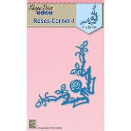 Shape Dies blue "Roses corner-1"