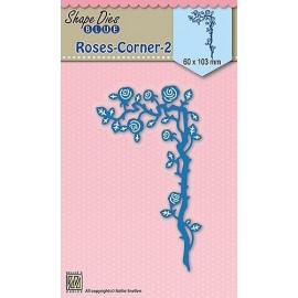 Shape Dies blue "Roses corner-2"