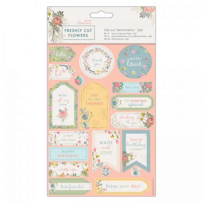 Die-cut Sentiments (2pk) - Freshly Cut Flowers