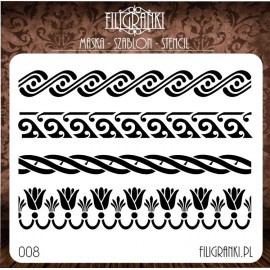 Filigranki stencil - BORDERS