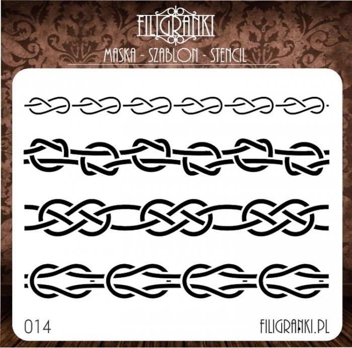 Filigranki stencil - CHAINS