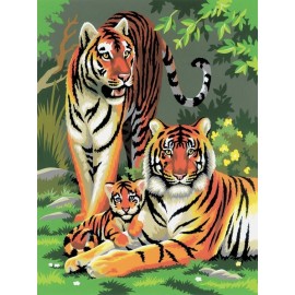 Painting by Numbers Tigers