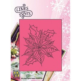 Lines & Dots - Poinsettia