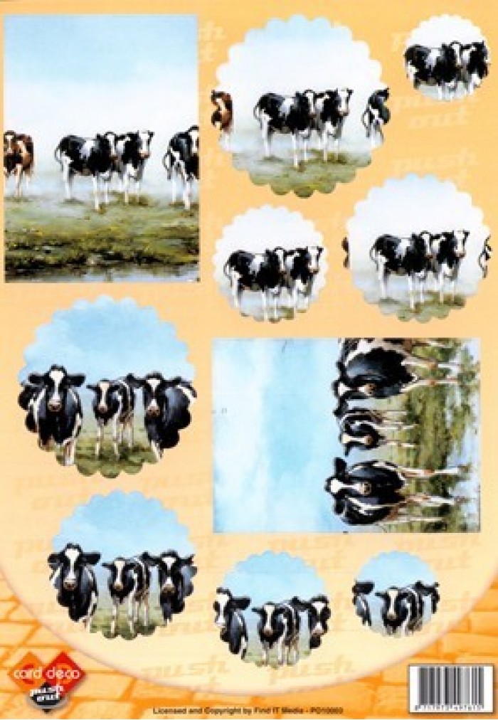 Die cut - Cows