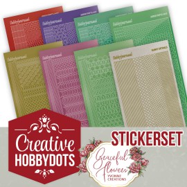 Creative Hobbydots Stickerset 23 - Yvonne Creations - Graceful Flowers