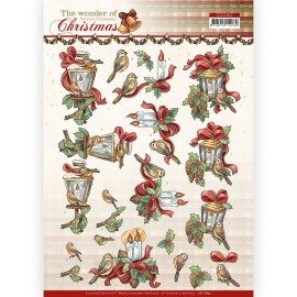 3D Cutting Sheet - Yvonne Creations - The Wonder of Christmas - Wonderful Candles