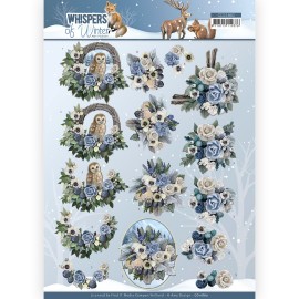 3D Cutting Sheet - Amy Design - Whispers of Winter - Flower Arrangement
