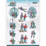 3D Cutting Sheet - Yvonne Creations - Funky Nanna – Nordic Winter - Wintersports