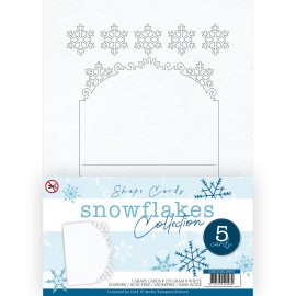 Card Deco Snowflake Collection - Shape Card White