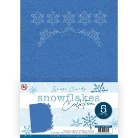 Card Deco Snowflake Collection - Shape Card Blue