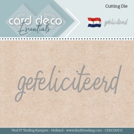 Card Deco Essentials - Dies - Gefeliciteerd