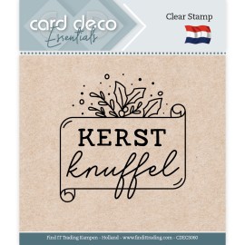 Card Deco Essentials - Clear Stamps - Kerst knuffel