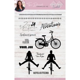 Card Deco Essentials - Stamps by Me - Clear Stamps A5 - Bicycles
