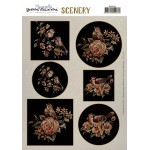 Push Out Scenery - Yvonne Creations - Aquarella - Golden Birds