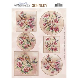 Scenery - Yvonne Creations - Aquarella - Christmas Miracle - Antique Flowers