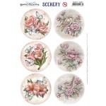 Push Out Scenery - Yvonne Creations Aquarella - Roses Circle