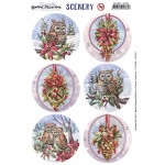 Scenery - Yvonne Creations - Aquarella - Christmas Miracle - Owl Round