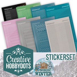 Creative Hobbydots Stickerset 33 - Yvonne Creations - Funky Nanna - Nordic Winter