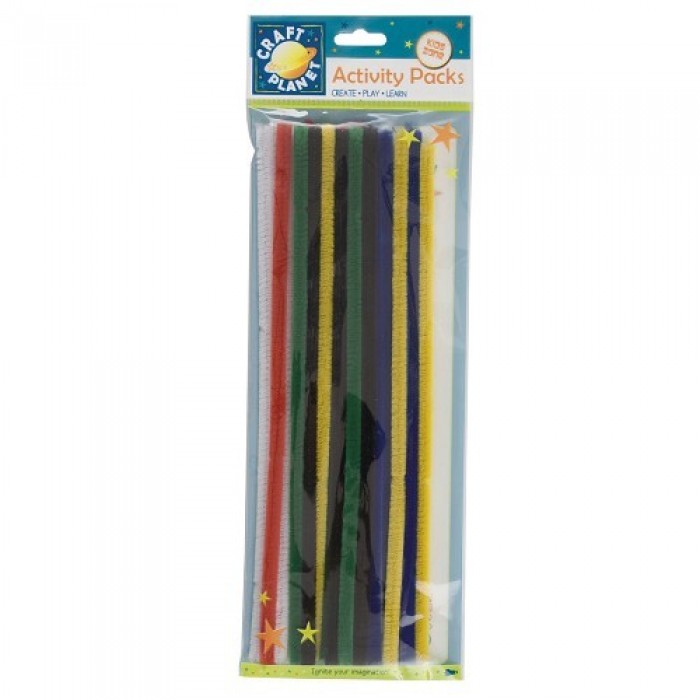 Chenille Stems (20pk) - 6 Vivid Colours (300mm)