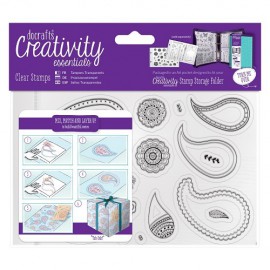 A6 Clear Stamp Set (20pcs) - Paisley