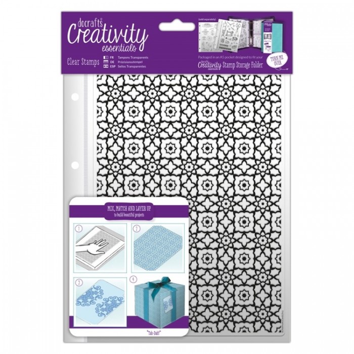 A5 Clear Stamp Set (1pc) - Moroccan Lattice