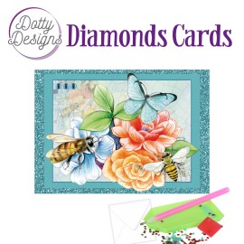 Dotty Designs Diamond Cards - Bees and Butterflies