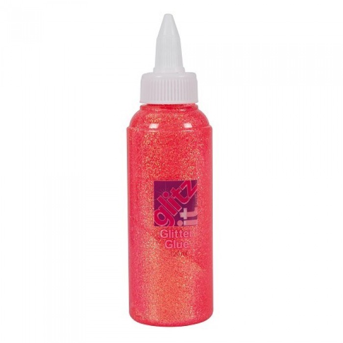 Glitter Glue (120ml) - Coral