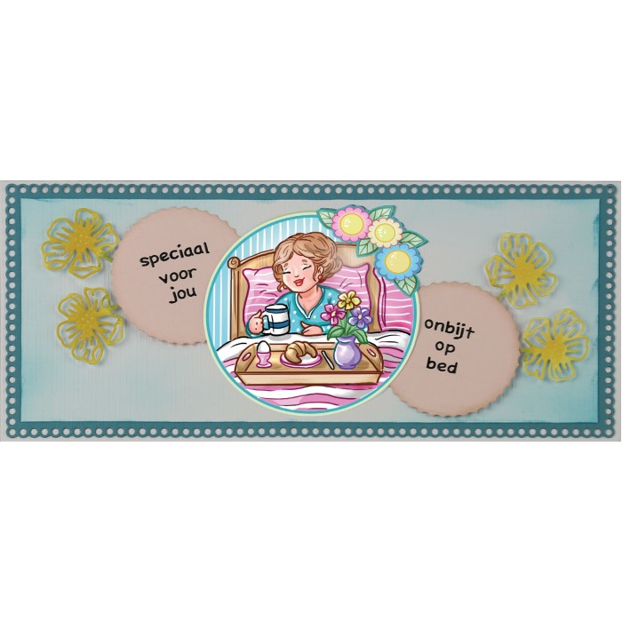 3D Push Out - Yvonne Creations - Bubbly Girls - Sweetheart - Breakfast 