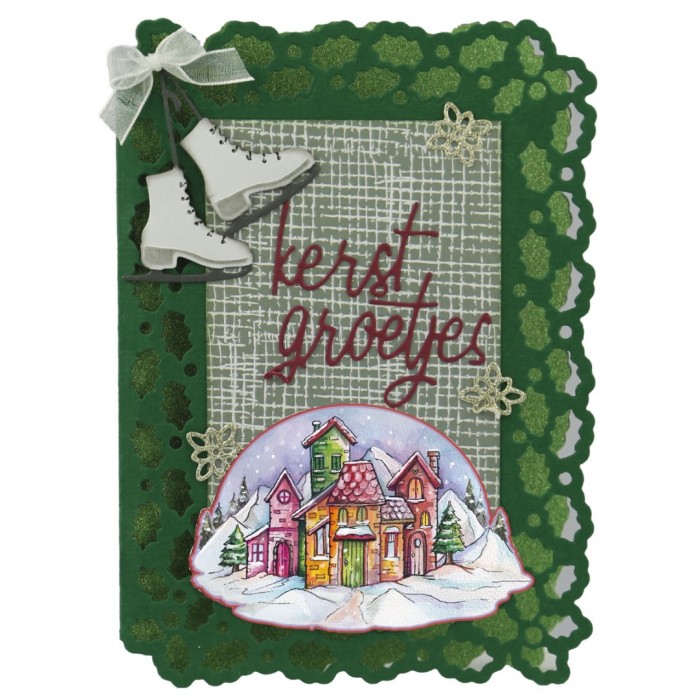 3D Cutting Sheet - Yvonne Creations - Christmas Miracle - House 
