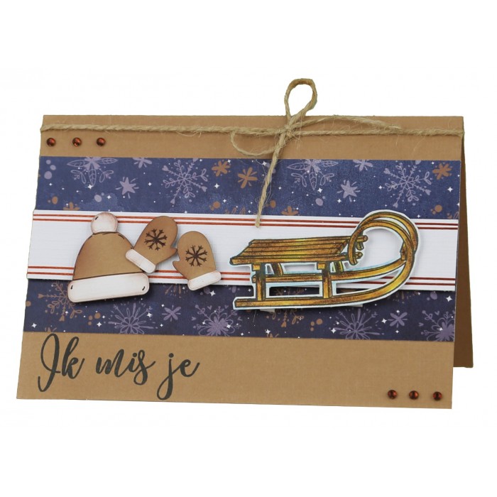 Card Deco Essentials Clear Stamps - Sledge 