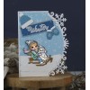 Card Deco Snowflake Collection - Shape Card White
