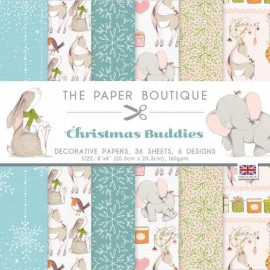 PB1724 - 8 x 8 Paper Pad Christmas Buddies - The Paper Boutique