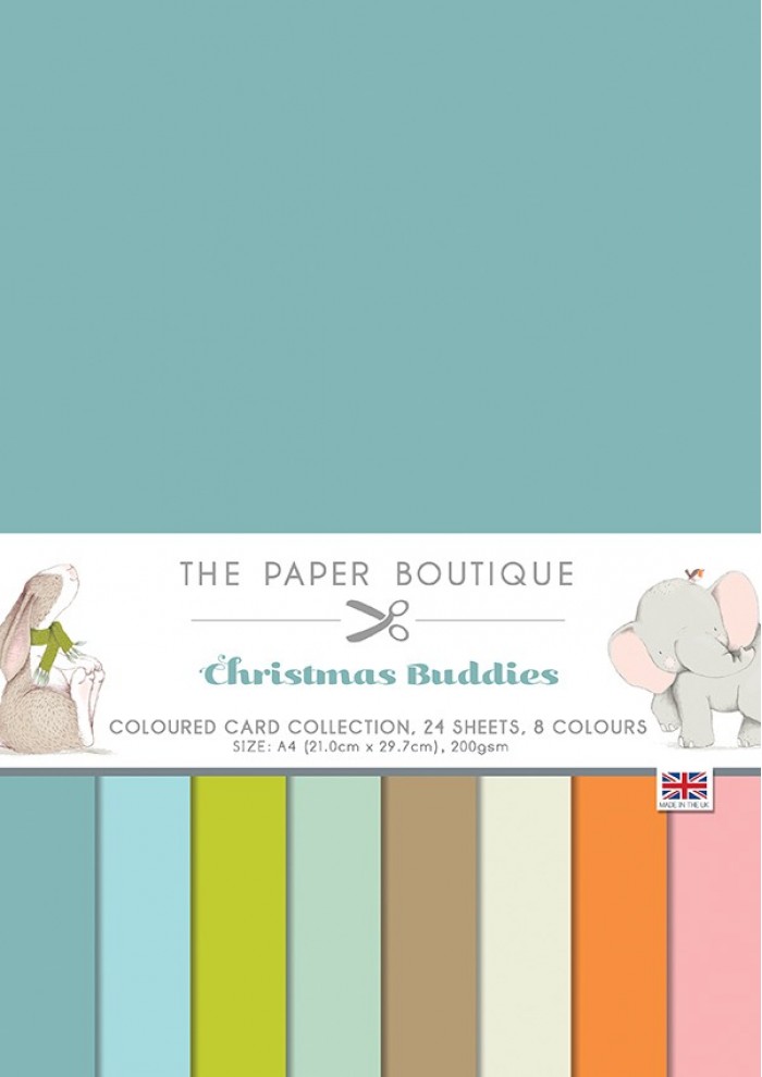 PB1727 - Coloured Card Collection Christmas Buddies - The Paper Boutique