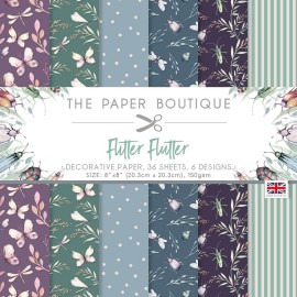 The Paper Boutique Flitter Flutter 8x8 Paper Pad