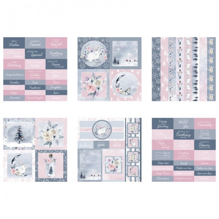 The Paper Boutique Winter Blossom 8x8 Embellishments Pad 