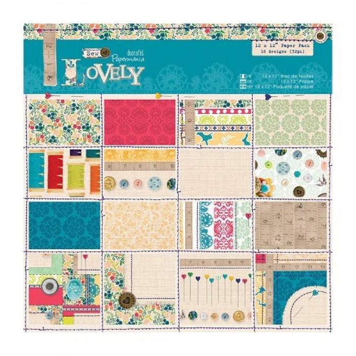 12 x 12 Paper Pack (32pk) - Sew Lovely