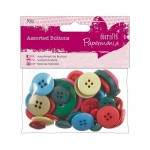 Assorted Buttons (50g) - Brights