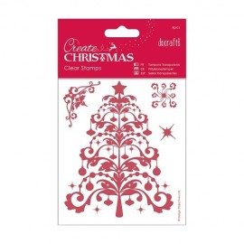06 x 127mm Mini Clear Stamp - Christmas Tree