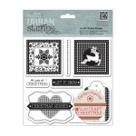 6 x 6" Urban Stamps (7pcs) - Craft Christmas