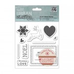 5 x 5 Urban Stamp (11pcs) - Craft Christmas