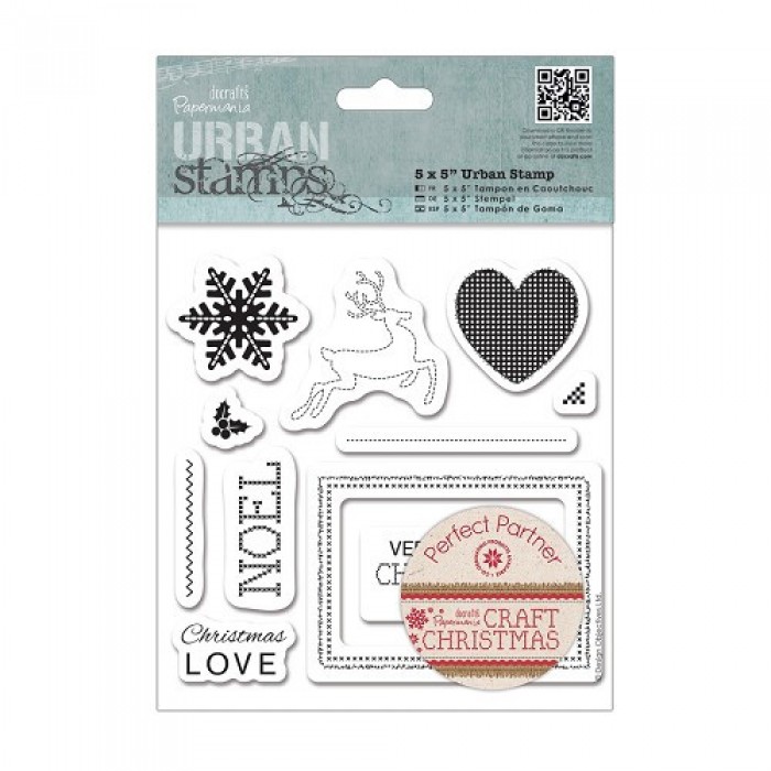 5 x 5 Urban Stamp (11pcs) - Craft Christmas