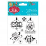  [4 x 4" Clear Stamp - Folk Christmas - Yum] 4 x 4" Clear Stamp - Folk Christmas - Yum