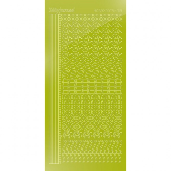 Hobbydots sticker 18 - Mirror Leaf Green